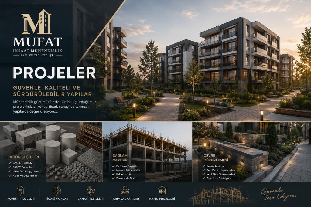 MUFAT İnşaat Mühendislik projeleri