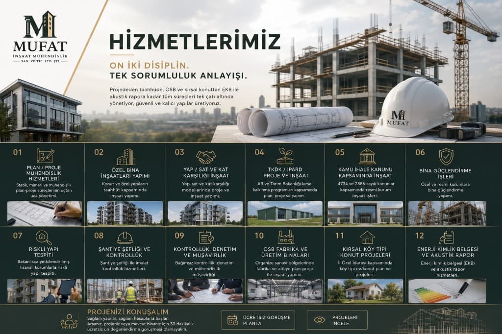 MUFAT İnşaat Mühendislik hizmetleri